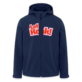Let's Rock - Men’s Recycled Softshell Jacket by Stanley/Stella - navy - Front - AI Model Male 185 light (185cm)