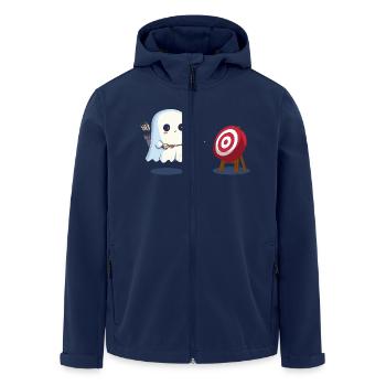 Geist Bogenschütze Kostüm Halloween - Recycelte Männer Softshell-Jacke von Stanley/Stella - Navy - Vorne - AI Model Male 185 light (185cm)