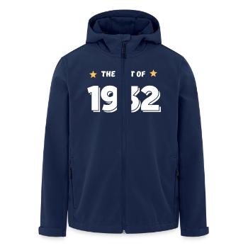 Best of 1932 - Men’s Recycled Softshell Jacket by Stanley/Stella - navy - Front - AI Model Male 185 light (185cm)