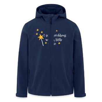 Poussière de fée - Veste softshell homme en polyester recyclé Stanley/Stella - marine - Devant - AI Model Male 185 light (185cm)