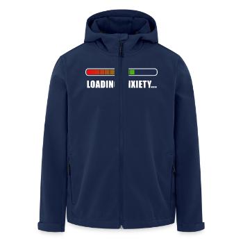Loading Anxiety... - Men’s Recycled Softshell Jacket by Stanley/Stella - navy - Front - AI Model Male 185 light (185cm)
