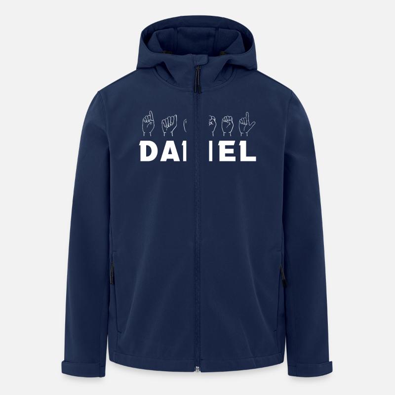 Sign Language Daniel - Men’s Recycled Softshell Jacket by Stanley/Stella - navy