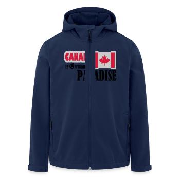canada est allemand pour le paradis - Veste softshell homme en polyester recyclé Stanley/Stella - marine - Devant - AI Model Male 185 light (185cm)