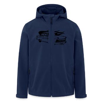 oldtimer - Recycelte Männer Softshell-Jacke von Stanley/Stella - Navy - Vorne - AI Model Male 185 light (185cm)