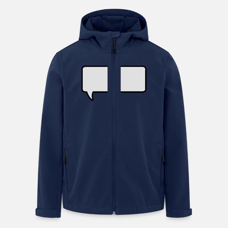 sprechblase mit deinem text - Recycelte Männer Softshell-Jacke von Stanley/Stella - Navy