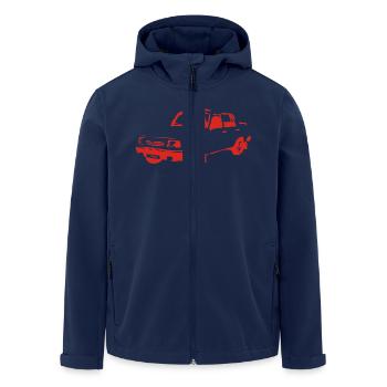 Wartburg 1,3er - Recycelte Männer Softshell-Jacke von Stanley/Stella - Navy - Vorne - AI Model Male 185 light (185cm)