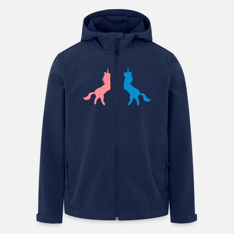 Einhorn Einhörner 7 - Recycelte Männer Softshell-Jacke von Stanley/Stella - Navy