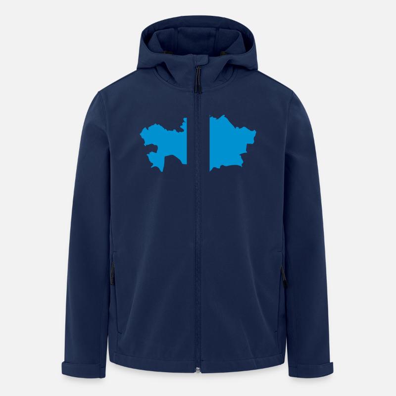 Kasachstan - Recycelte Männer Softshell-Jacke von Stanley/Stella - Navy