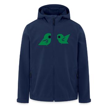 Perruches - Veste softshell homme en polyester recyclé Stanley/Stella - marine - Devant - AI Model Male 185 light (185cm)