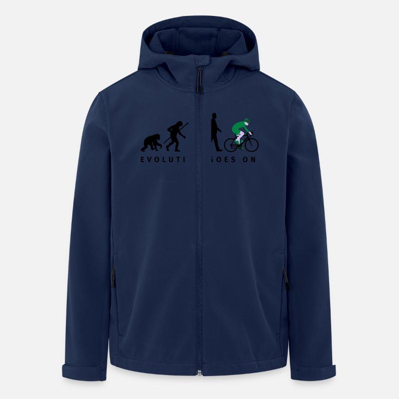 evolution_radfahrer_052012_d_3c - Veste softshell homme en polyester recyclé Stanley/Stella - marine