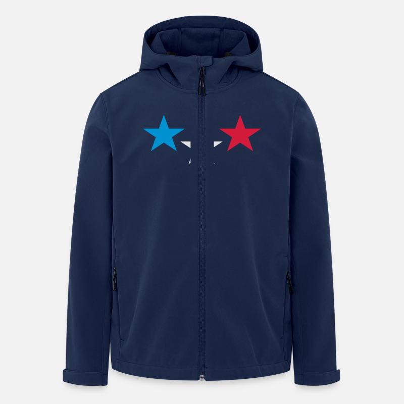 frankreich - Recycelte Männer Softshell-Jacke von Stanley/Stella - Navy