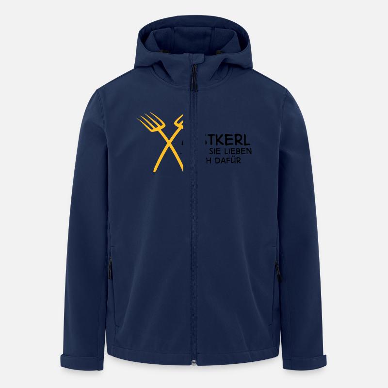 Mistkerl - Recycelte Männer Softshell-Jacke von Stanley/Stella - Navy