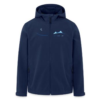 Clean Blue Air - Men’s Recycled Softshell Jacket by Stanley/Stella - navy - Front - AI Model Male 185 light (185cm)