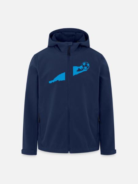 Fußball Fußball-Torwart ball2 - Recycelte Männer Softshell-Jacke von Stanley/Stella - Navy