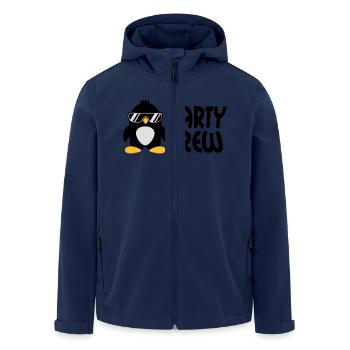 Party Crew Penguin - Veste softshell homme en polyester recyclé Stanley/Stella - marine - Devant - AI Model Male 185 light (185cm)