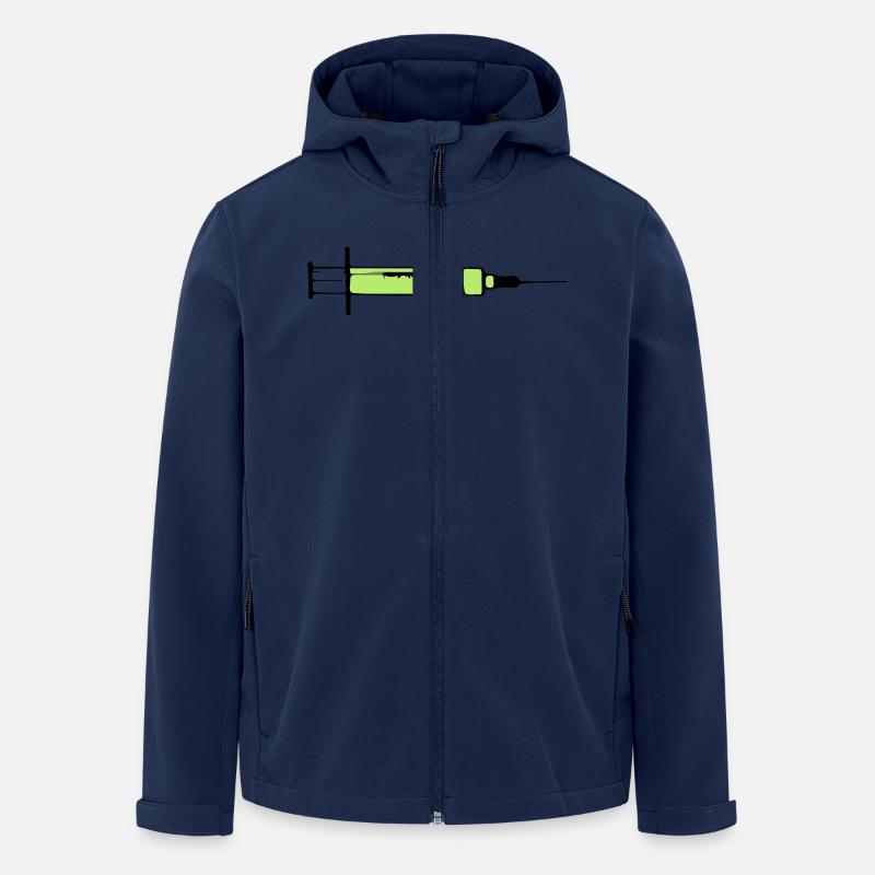 Giftspritze Toxic 2c - Recycelte Männer Softshell-Jacke von Stanley/Stella - Navy