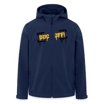 Duck Off Graffiti - Veste softshell homme en polyester recyclé Stanley/Stella - marine - Devant - AI Model Male 185 light (185cm)