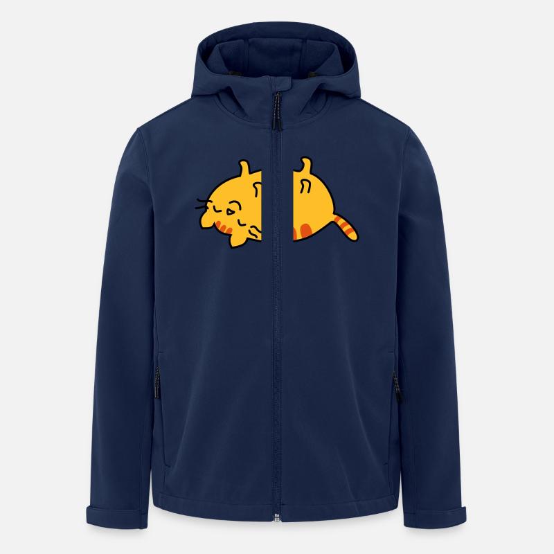 lazy cat - Recycelte Männer Softshell-Jacke von Stanley/Stella - Navy