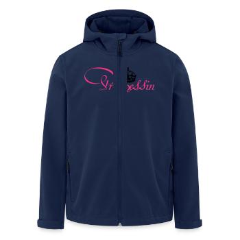 Princesse avec la couronne - Veste softshell homme en polyester recyclé Stanley/Stella - marine - Devant - AI Model Male 185 light (185cm)