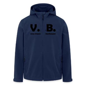 barkeeper - Recycelte Männer Softshell-Jacke von Stanley/Stella - Navy - Vorne - AI Model Male 185 light (185cm)