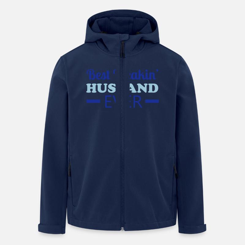 Husband - Recycelte Männer Softshell-Jacke von Stanley/Stella - Navy