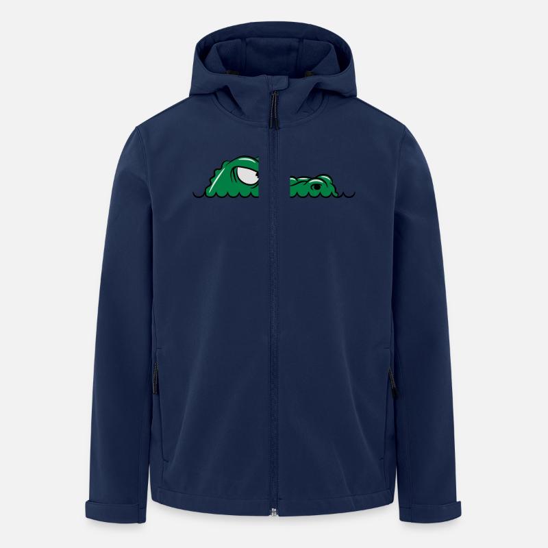 Crocodile humorous funny - Men’s Recycled Softshell Jacket by Stanley/Stella - navy