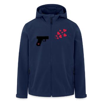 Love Pistol - Men’s Recycled Softshell Jacket by Stanley/Stella - navy - Front - AI Model Male 185 light (185cm)