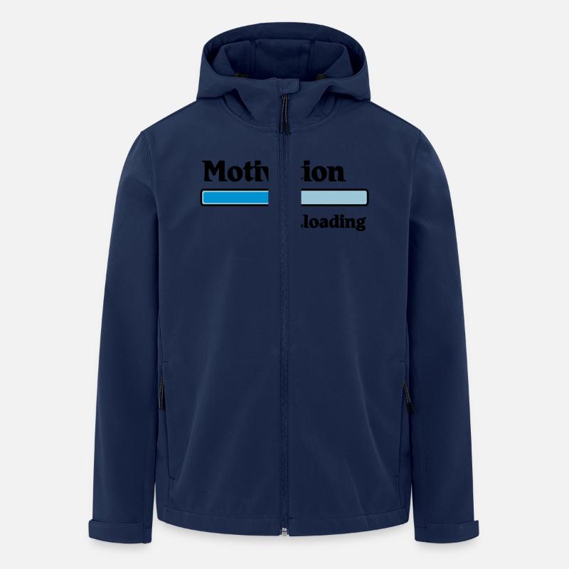 Motivation loading - Men’s Recycled Softshell Jacket by Stanley/Stella - navy