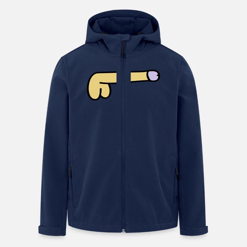 symbol dick - Men’s Recycled Softshell Jacket by Stanley/Stella - navy