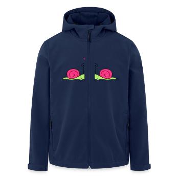 schnecken_in_love - Recycelte Männer Softshell-Jacke von Stanley/Stella - Navy - Vorne - AI Model Male 185 light (185cm)