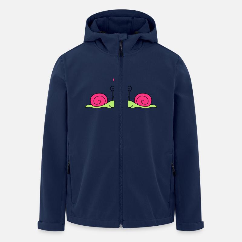 schnecken_in_love - Recycelte Männer Softshell-Jacke von Stanley/Stella - Navy
