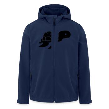 noir petit jeune bébé sous l'eau nager plongée mer - Veste softshell homme en polyester recyclé Stanley/Stella - marine - Devant - AI Model Male 185 light (185cm)