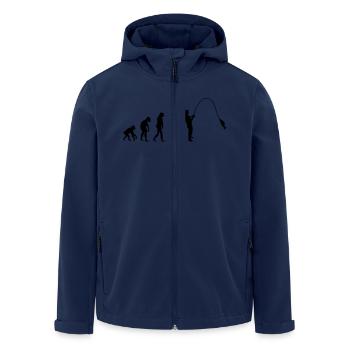 fishing_evolution_001 - Recycelte Männer Softshell-Jacke von Stanley/Stella - Navy - Vorne - AI Model Male 185 light (185cm)