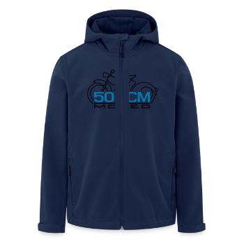 Emblème de cyclomoteur SR2 50cc - Veste softshell homme en polyester recyclé Stanley/Stella - marine - Devant - AI Model Male 185 light (185cm)