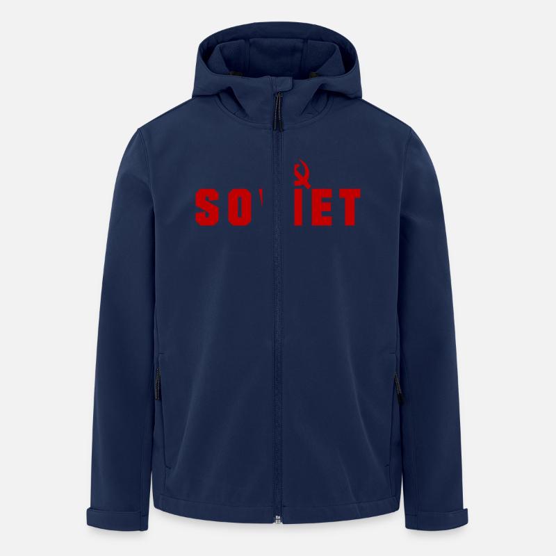 Soviet - Russland - Recycelte Männer Softshell-Jacke von Stanley/Stella - Navy