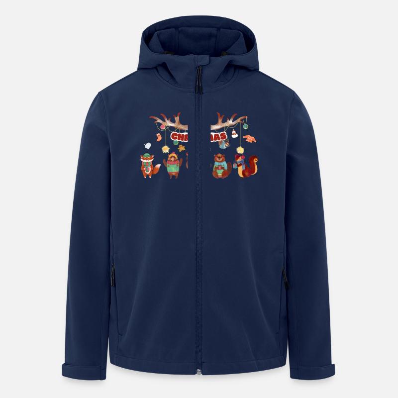 5 cute little animals - Men’s Recycled Softshell Jacket by Stanley/Stella - navy