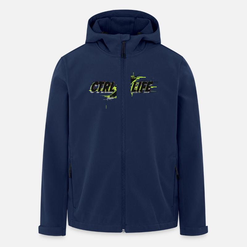 AUFMACHEN - Recycelte Männer Softshell-Jacke Discoverer von Stanley/Stella - Navy