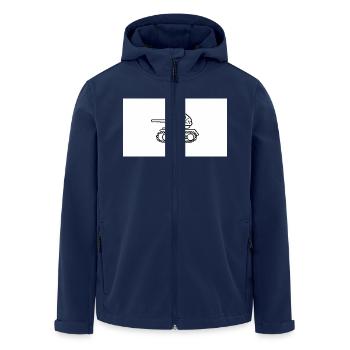 Denkpanzer - Recycelte Männer Softshell-Jacke von Stanley/Stella - Navy - Vorne - AI Model Male 185 light (185cm)