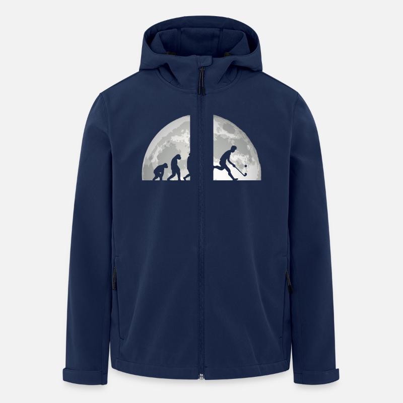 Feldhockeyspieler Evolution Feldhockey - Recycelte Männer Softshell-Jacke von Stanley/Stella - Navy