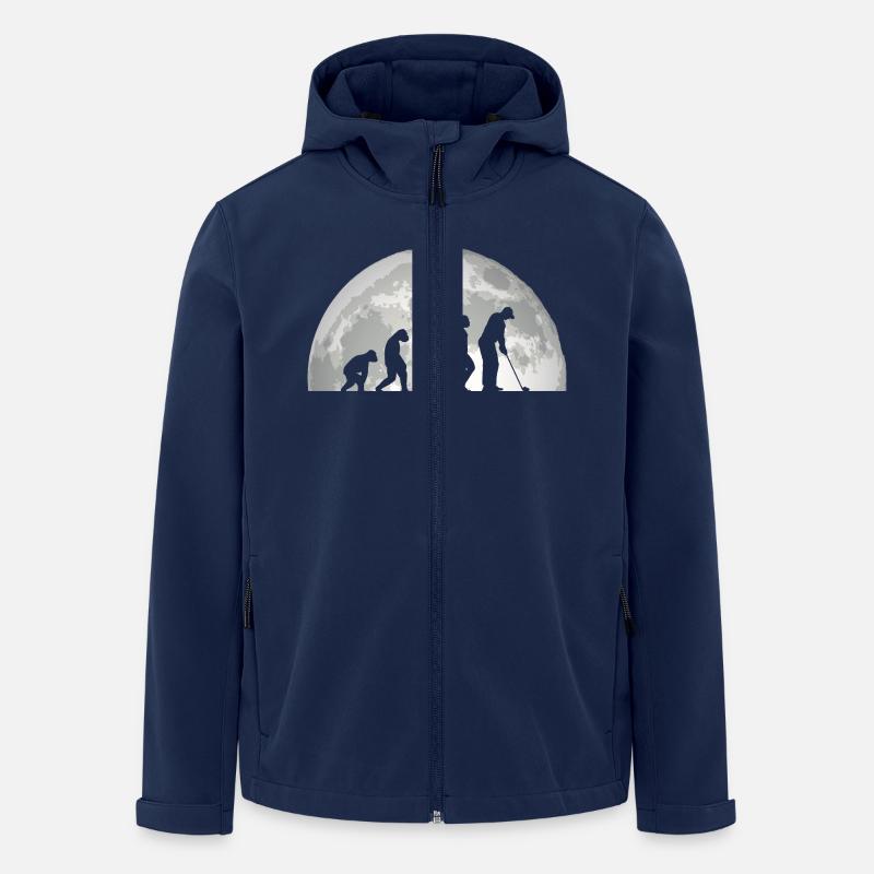 Golfeur Evolution Golf - Veste softshell homme en polyester recyclé Stanley/Stella - marine