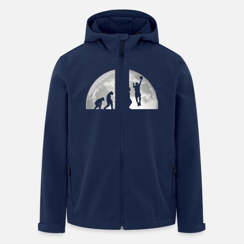 Basketballspieler Evolution Basketball - Recycelte Männer Softshell-Jacke von Stanley/Stella - Navy