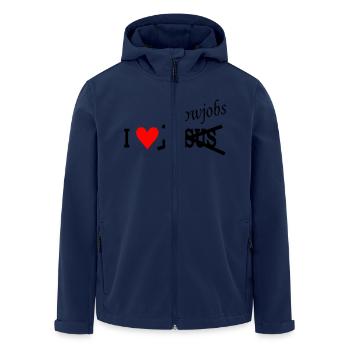 Blowjob Blasen - Recycelte Männer Softshell-Jacke von Stanley/Stella - Navy - Vorne - AI Model Male 185 light (185cm)