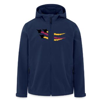 F22 Raptor - Veste softshell homme en polyester recyclé Stanley/Stella - marine - Devant - AI Model Male 185 light (185cm)