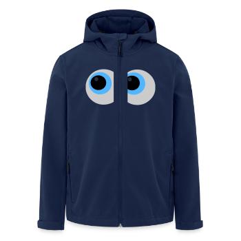 Eyes - Men’s Recycled Softshell Jacket by Stanley/Stella - navy - Front - AI Model Male 185 light (185cm)