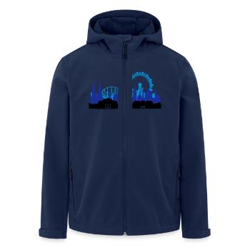 Vienne Skyline - Veste softshell homme en polyester recyclé Stanley/Stella - marine - Devant - AI Model Male 185 light (185cm)