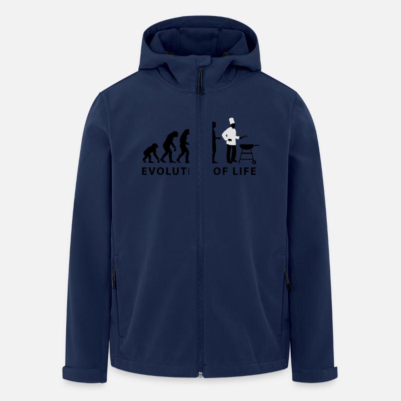 evolution_grill_e_2c - Recycelte Männer Softshell-Jacke von Stanley/Stella - Navy