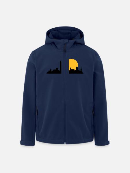leipzig skyline - Recycelte Männer Softshell-Jacke von Stanley/Stella - Navy