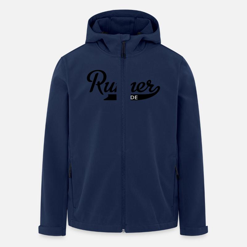 laufen - Recycelte Männer Softshell-Jacke von Stanley/Stella - Navy