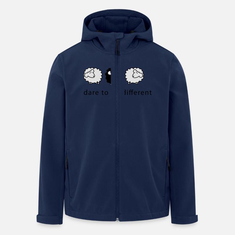 different2 - Recycelte Männer Softshell-Jacke von Stanley/Stella - Navy