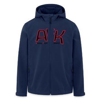 afk_pc_2c - Veste softshell homme en polyester recyclé Stanley/Stella - marine - Devant - AI Model Male 185 light (185cm)